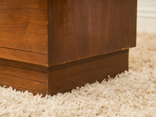 Load image into Gallery viewer, Mid-Century Walnut Tallboy Dresser with Chrome Pulls
