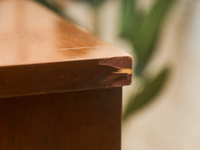 Load image into Gallery viewer, Mid-Century Walnut Tallboy Dresser with Chrome Pulls
