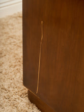 Load image into Gallery viewer, Mid-Century Walnut Tallboy Dresser with Chrome Pulls
