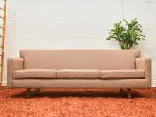Load image into Gallery viewer, Houndstooth Amber 1960’s Handsome Sofa
