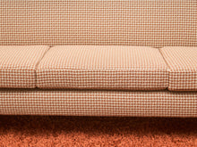 Load image into Gallery viewer, Houndstooth Amber 1960’s Handsome Sofa
