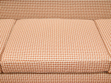 Load image into Gallery viewer, Houndstooth Amber 1960’s Handsome Sofa
