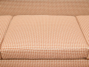 Houndstooth Amber 1960’s Handsome Sofa