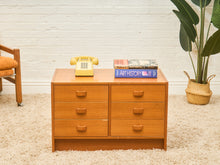 Load image into Gallery viewer, Teak 6 drawer Lowboy Credenza
