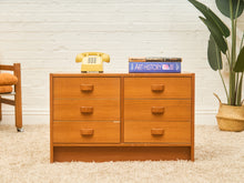 Load image into Gallery viewer, Teak 6 drawer Lowboy Credenza
