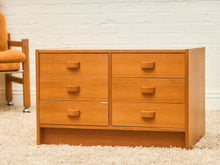 Load image into Gallery viewer, Teak 6 drawer Lowboy Credenza
