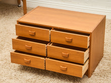 Load image into Gallery viewer, Teak 6 drawer Lowboy Credenza
