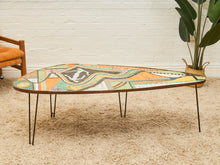 Load image into Gallery viewer, Italian Art 1960’s Tile Amoebic Coffee Table
