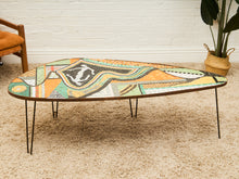 Load image into Gallery viewer, Italian Art 1960’s Tile Amoebic Coffee Table
