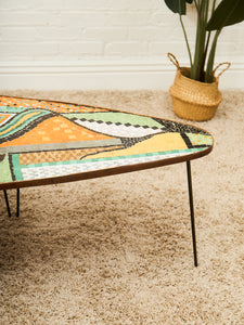 Italian Art 1960’s Tile Amoebic Coffee Table