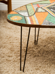 Italian Art 1960’s Tile Amoebic Coffee Table