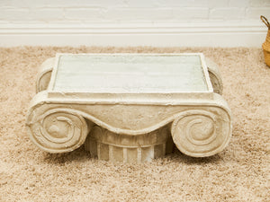 Architectural Ionic Column Capital Coffee Table