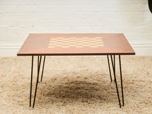 Load image into Gallery viewer, Vintage Checker Board Coffee Table
