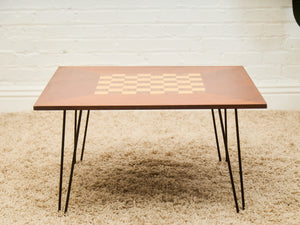 Vintage Checker Board Coffee Table