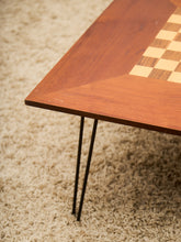 Load image into Gallery viewer, Vintage Checker Board Coffee Table
