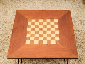 Vintage Checker Board Coffee Table