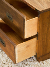 Load image into Gallery viewer, Pair of Vintage Formica Campaign Nightstands
