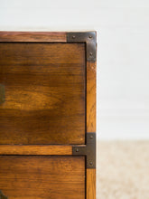 Load image into Gallery viewer, Pair of Vintage Formica Campaign Nightstands
