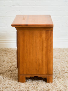 Pair of Western Style Solid Wood Nightstands with Ring Pulls