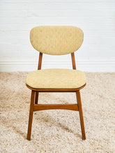 Load image into Gallery viewer, Set of 6 Mid-Century Modern Style Dining Chairs in Green Upholstery
