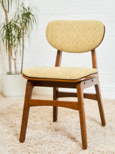 Load image into Gallery viewer, Set of 6 Mid-Century Modern Style Dining Chairs in Green Upholstery
