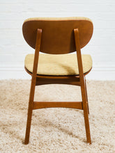 Load image into Gallery viewer, Set of 6 Mid-Century Modern Style Dining Chairs in Green Upholstery
