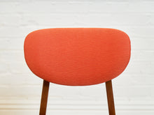 Load image into Gallery viewer, Set of 6 Mid-Century Modern Style Dining Chairs in Burnt Orange Upholstery

