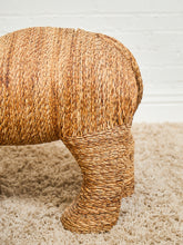Load image into Gallery viewer, Large Twisted Rattan Elephant Sculpture
