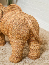 Load image into Gallery viewer, Large Twisted Rattan Elephant Sculpture
