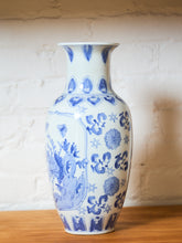 Load image into Gallery viewer, Antique Ming style 1940’s Chinese Blue and White Vase
