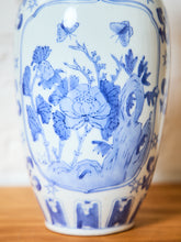 Load image into Gallery viewer, Antique Ming style 1940’s Chinese Blue and White Vase
