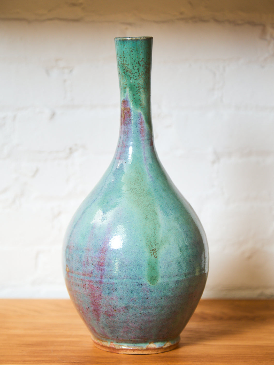 Glazed Stoneware Vase