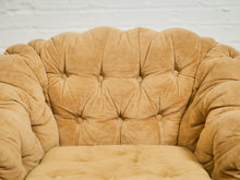 Load image into Gallery viewer, 1970’s Brown Tufted Swivel Chair
