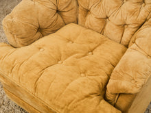 Load image into Gallery viewer, 1970’s Brown Tufted Swivel Chair
