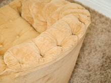 Load image into Gallery viewer, 1970’s Brown Tufted Swivel Chair
