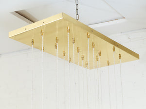 Multi-Light Mid-Century Bubble Glass Chandelier