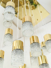 Load image into Gallery viewer, Multi-Light Mid-Century Bubble Glass Chandelier
