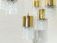 Load image into Gallery viewer, Multi-Light Mid-Century Bubble Glass Chandelier
