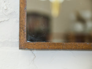 Rustic Western Mirror with Metal Bull Accent