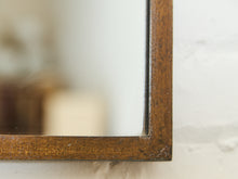 Load image into Gallery viewer, Rustic Western Mirror with Metal Bull Accent
