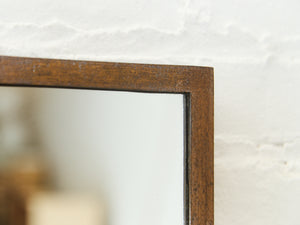 Rustic Western Mirror with Metal Bull Accent