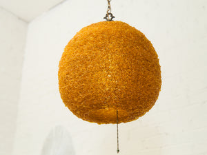 Yellow Spaghetti Pendant 1960s Hanging Lamp