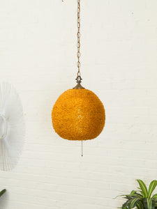 Yellow Spaghetti Pendant 1960s Hanging Lamp