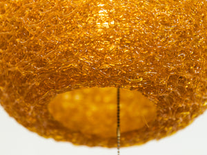 Yellow Spaghetti Pendant 1960s Hanging Lamp