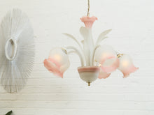 Load image into Gallery viewer, Post Modern Pink Flower Italian Murano Chandelier
