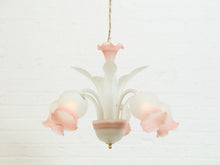 Load image into Gallery viewer, Post Modern Pink Flower Italian Murano Chandelier
