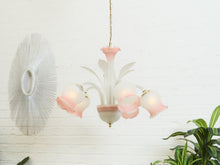 Load image into Gallery viewer, Post Modern Pink Flower Italian Murano Chandelier
