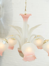 Load image into Gallery viewer, Post Modern Pink Flower Italian Murano Chandelier
