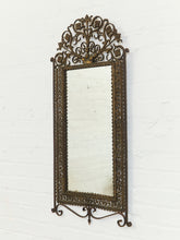 Load image into Gallery viewer, American Made Cast Iron Mirror circa 1920’s
