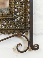 Load image into Gallery viewer, American Made Cast Iron Mirror circa 1920’s
